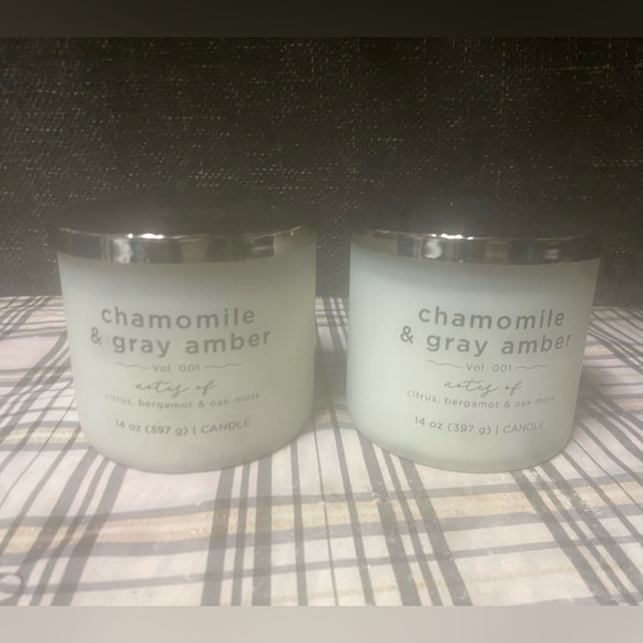 Kirklands Accents Kirklands Chamomile Gray Amber Jar Candles Poshmark